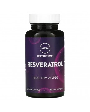 MRM Nutrition, Nutrition, ресвератрол, 60 веганских капсул MRM Nutrition, Nutrition, ресвератрол, 60 веганских капсул